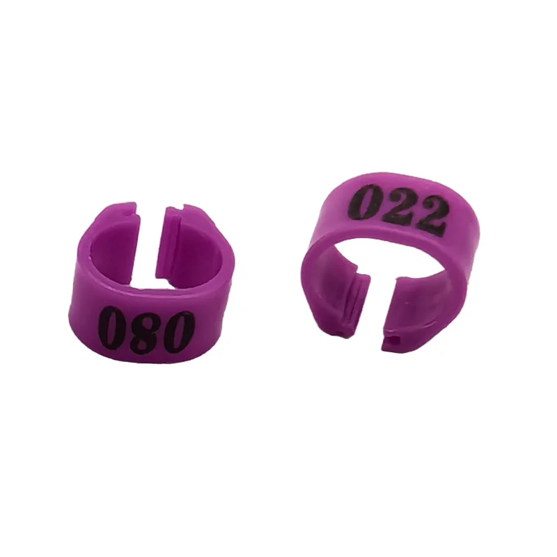 Anéis de Identificação para Pássaros 8mm Numerados 001-100 - Imagem 3