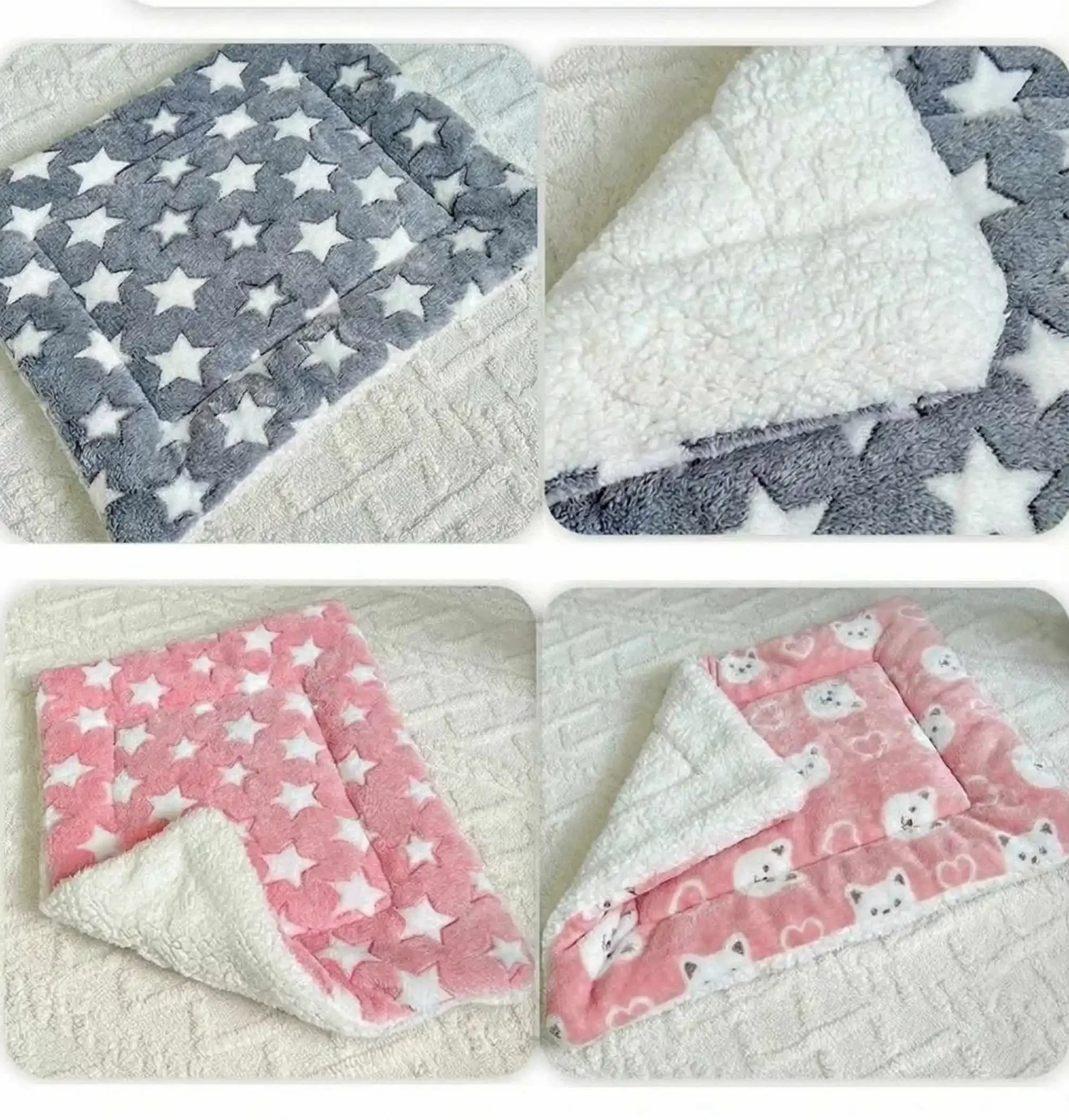 Cama Tapete para Cães e Gatos Lavável de Pelúcia Flanela - Imagem 6