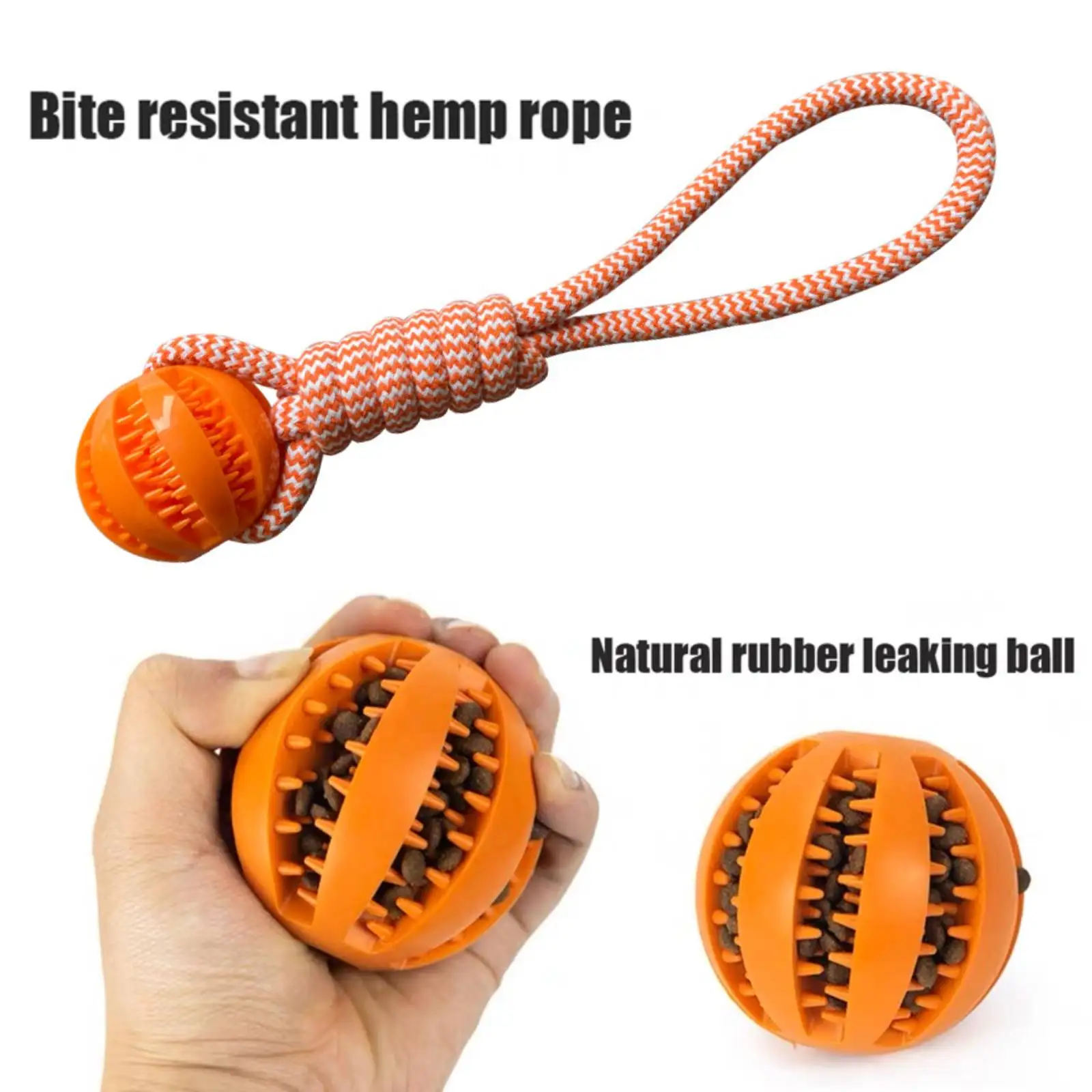 Brinquedo Bola para Cães de Algodão para Limpeza dos Dentes - Imagem 4