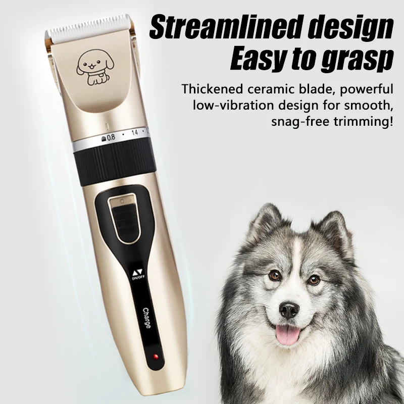 Cortador de Pelos para Cães e Gatos Recarregável USB com Lâmina Removível - Imagem 2