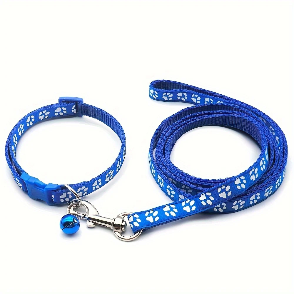 Coleira para Cães e Gatos com Estampa de Pata Ajustável 19-32 cm - Imagem 3