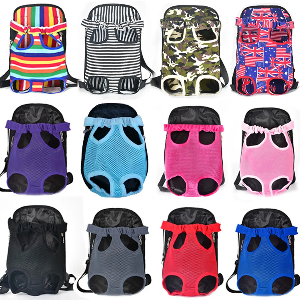 Mochila para Cães Pequenos Pernas Para Fora para Passeio Mãos Livres - Imagem 4