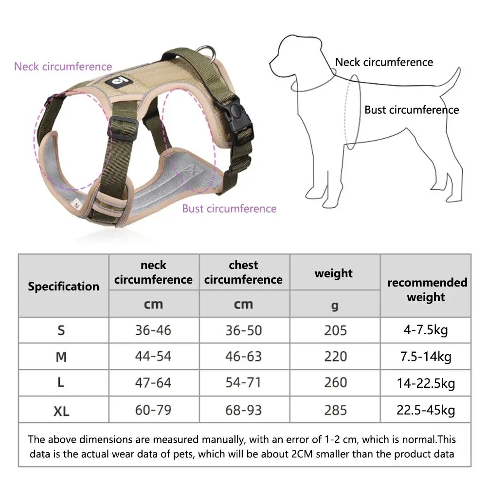 Arnês para Cães Ajustável de Oxford com Faixa Refletiva - Imagem 4