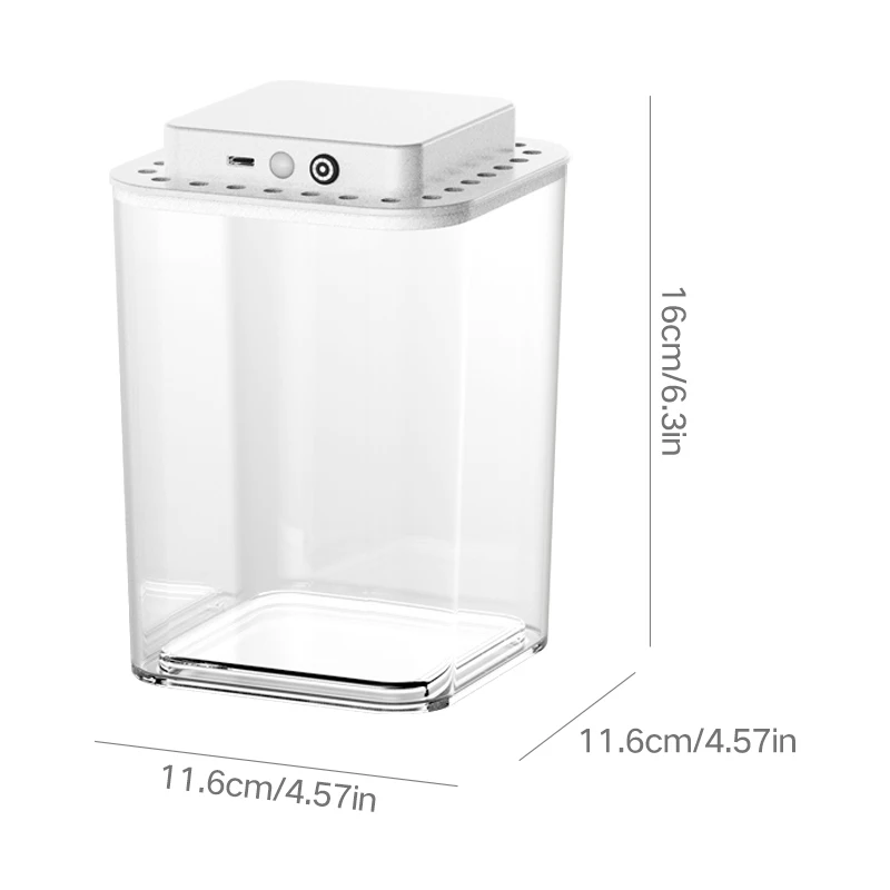 Aquário de Mesa para Peixes Dourados 11,6 cm com Iluminação Branca - Imagem 6