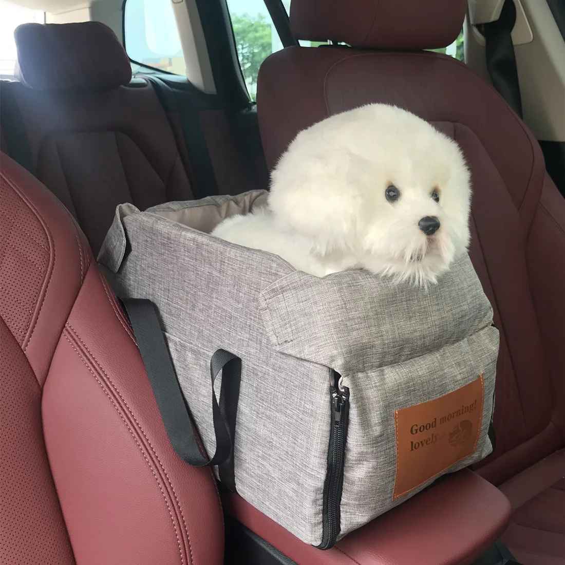 Assento de Carro para Cães e Gatos Pequenos Removível e Lavável - Imagem 4