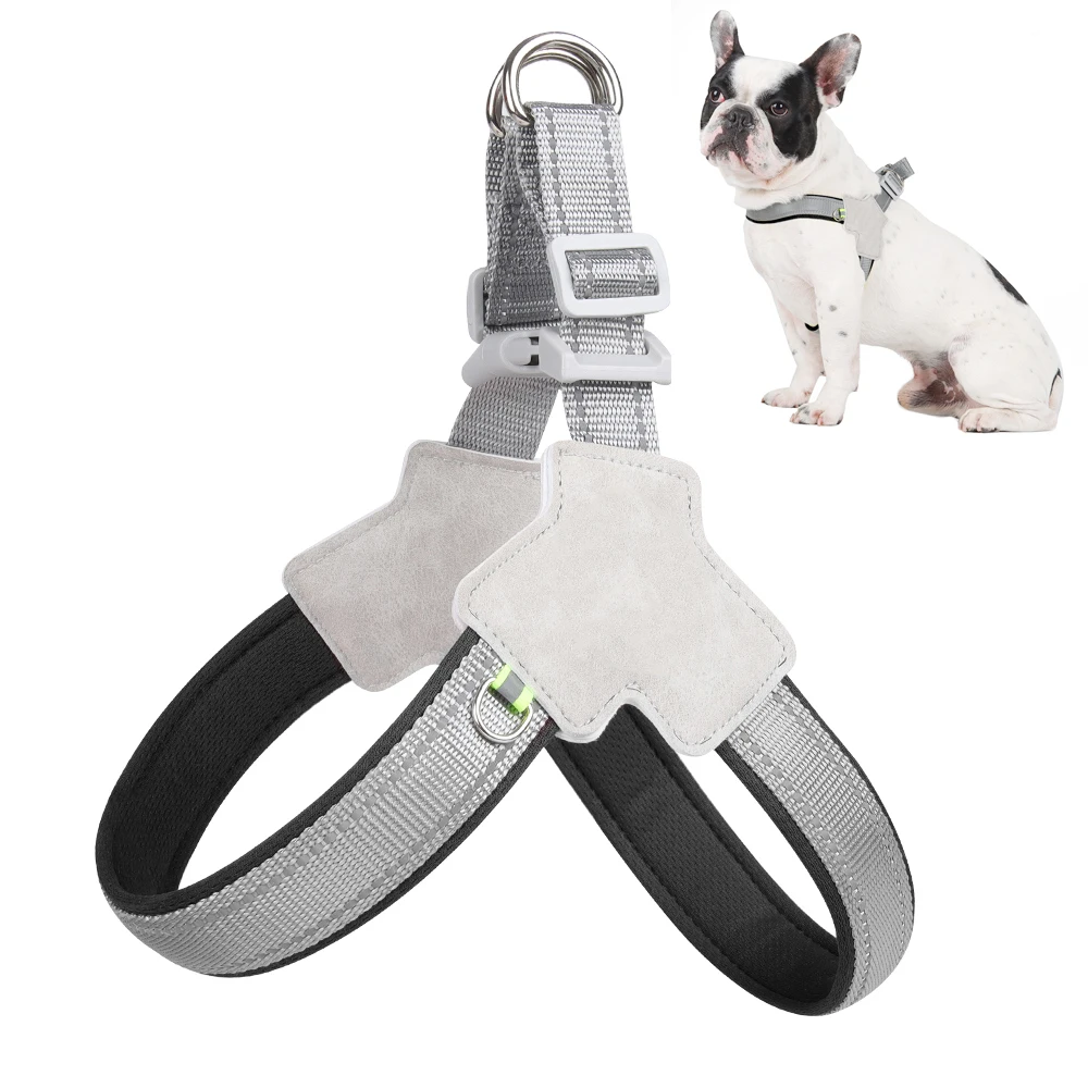 Peitoral para Cães e Gatos Pequenos e Médios Refletivo Sem Puxar - Imagem 5