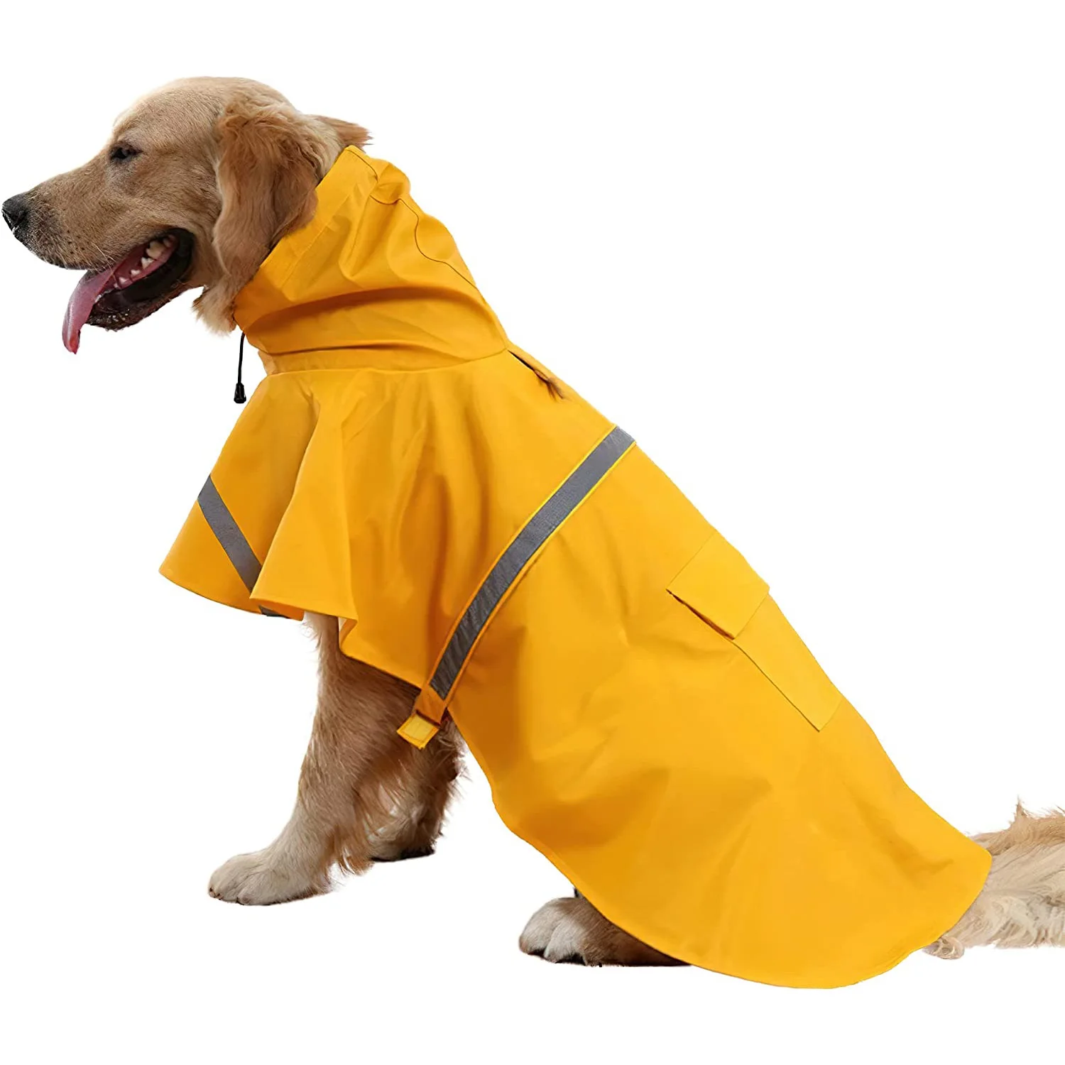 capa de chuva para cães com capuz