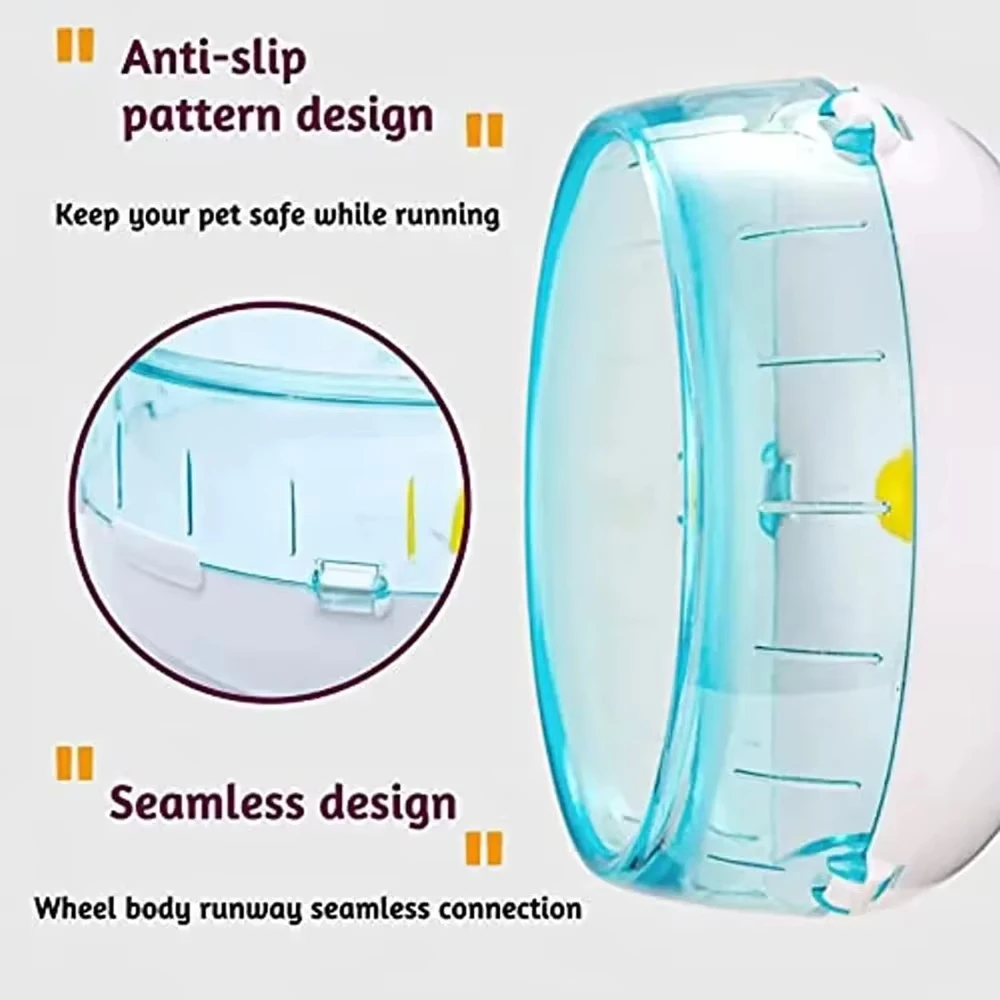 Roda de Exercício para Hamster Transparente com Encaixe na Gaiola - Imagem 5