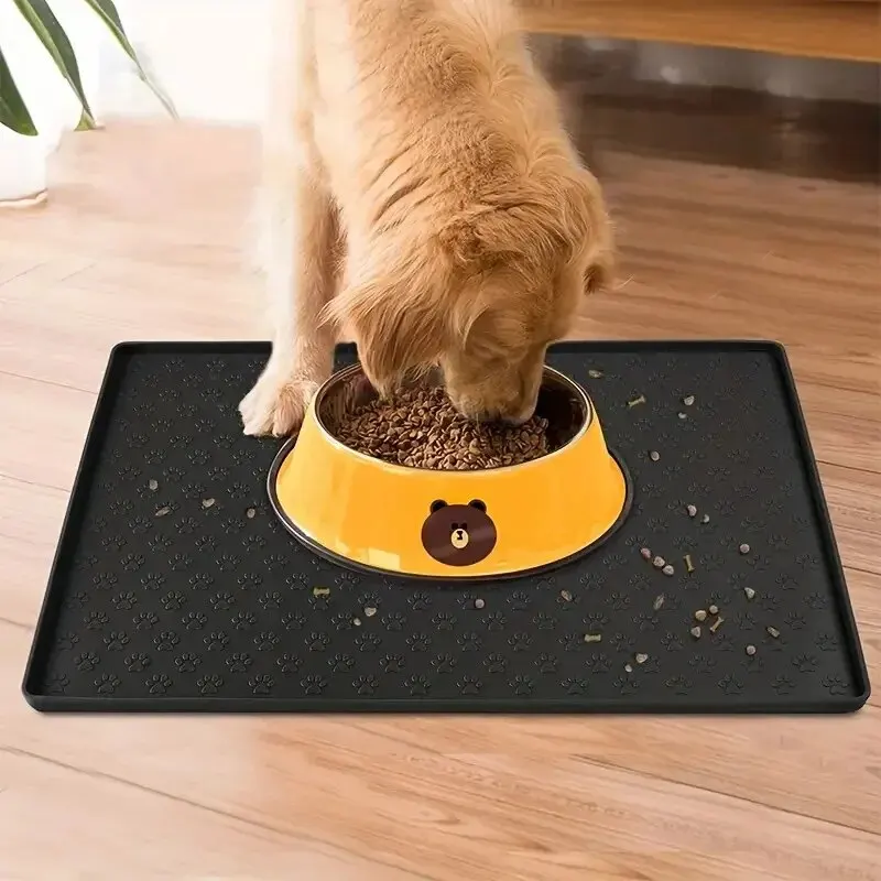 Tapete de Alimentação para Cães e Gatos de Silicone Antiderrapante - Imagem 3