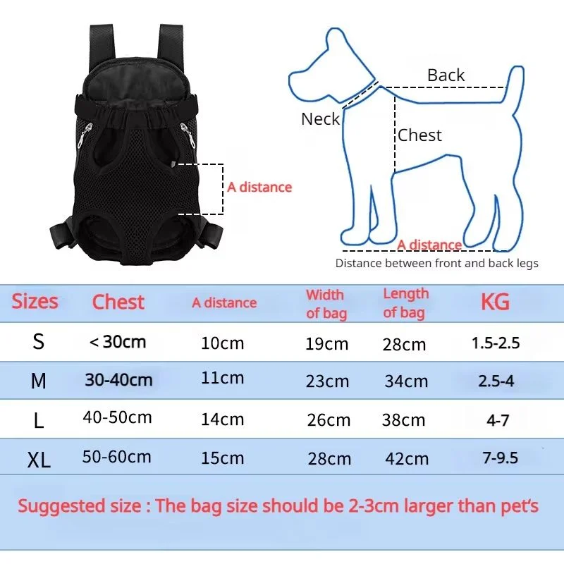 Mochila para Cães e Gatos Pequenos com Rede Frontal Respirável - Image 2