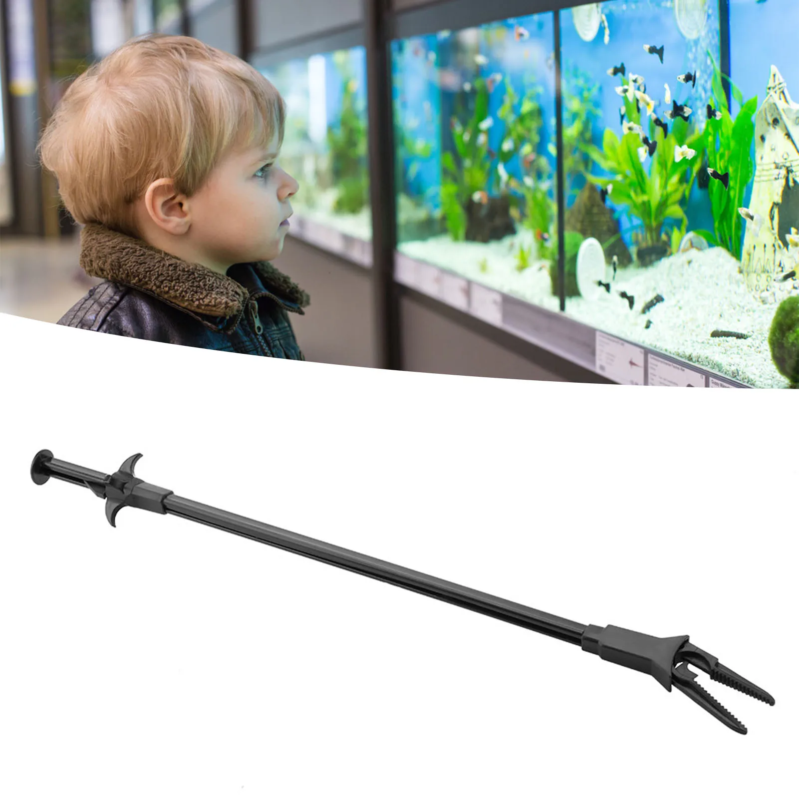 Pinça de Plástico para Aquário 50 cm com Design Ergonômico - Imagem 2