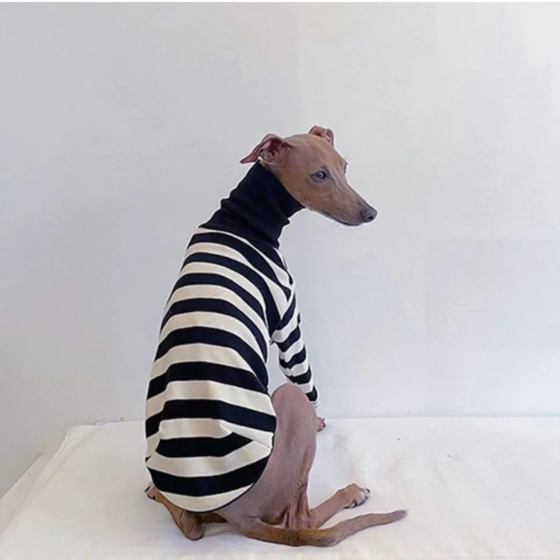 Camisa Listrada para Cães e Gatos de Pequeno Porte - Image 2