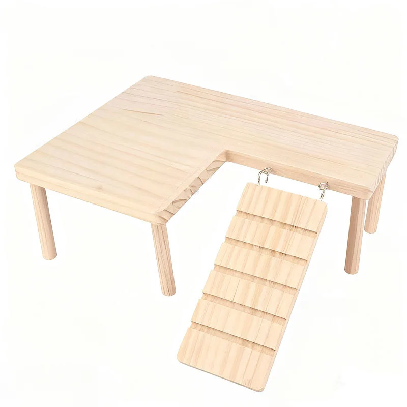 Plataforma de Madeira para Hamster com Escada para Gaiola - Imagem 5