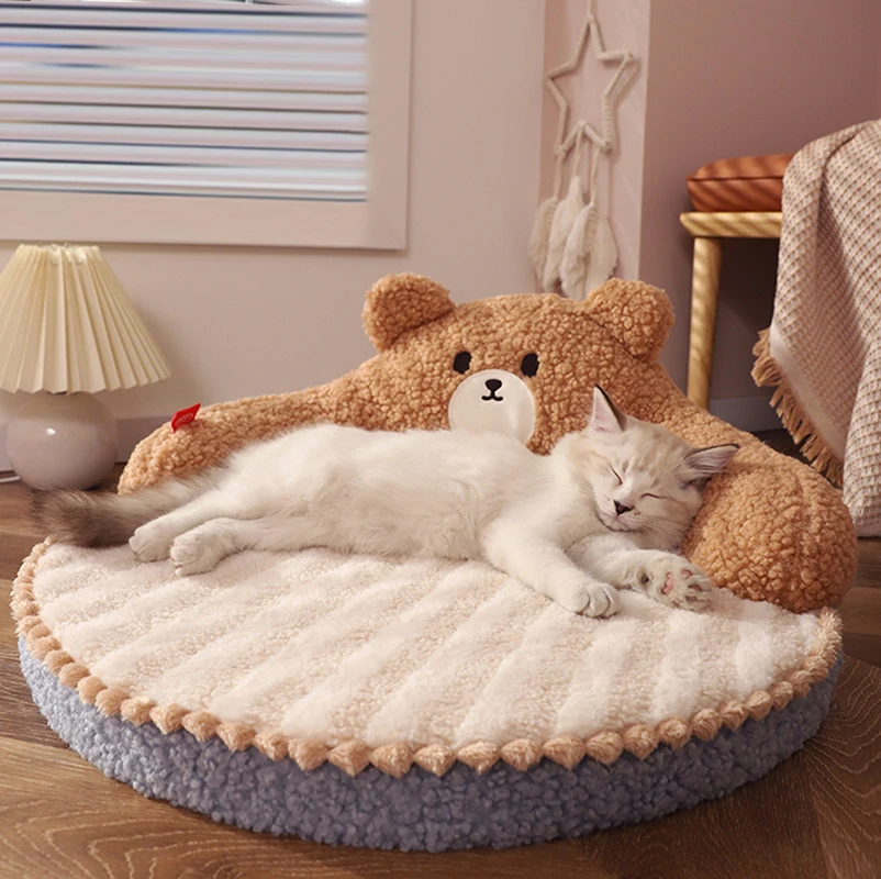 Cama Pet Hoopet para Cães Pequenos e Gatos com Tapete Removível - Imagem 5