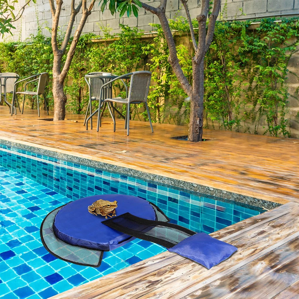 Rampa de Escape para Piscina PVC para Pequenos Animais com Rede de Fuga - Imagem 3