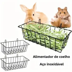 comedouro de feno para coelhos