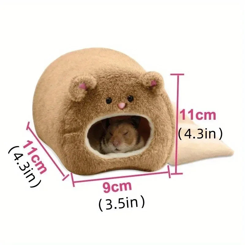 Rede para Hamster de Pelúcia com Almofada Removível Azul - Image 3