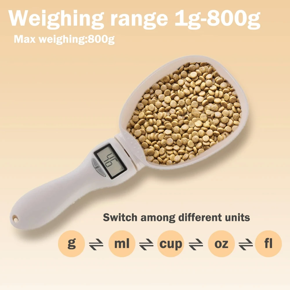 Colher Digital para Ração de Cães e Gatos com Display LED 800g - Imagem 3