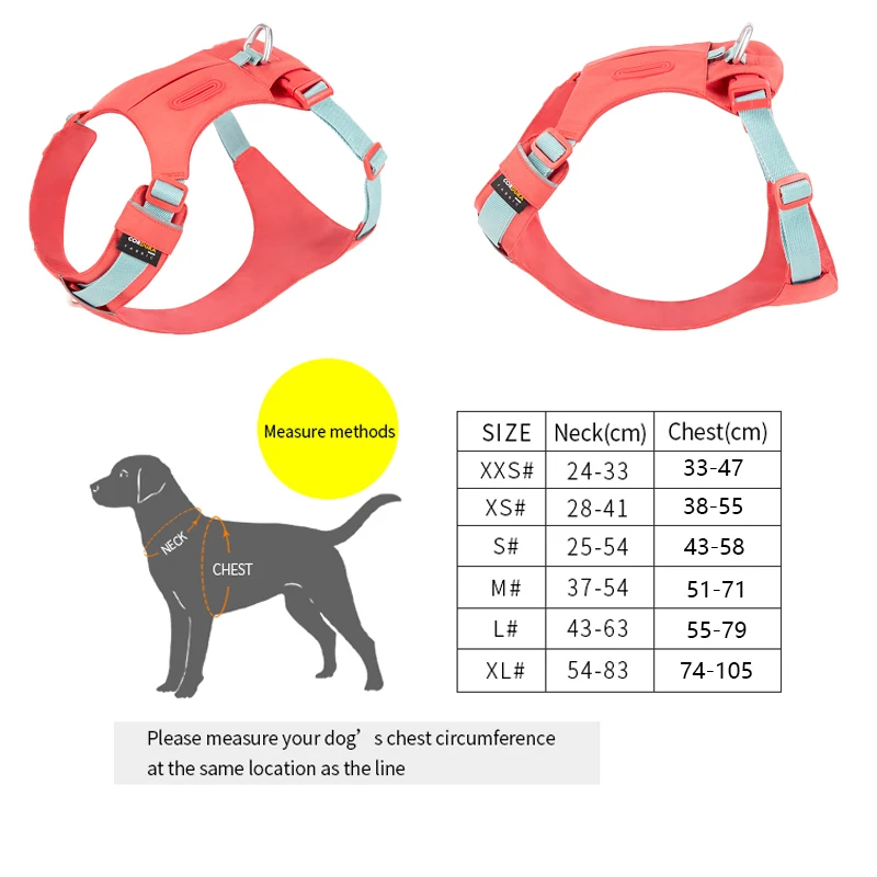 Coleira Peitoral para Cães de Nylon Refletiva com Bolso Ajustável - Imagem 5