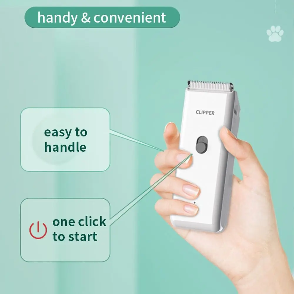 Máquina de Tosa para Cães e Gatos Recarregável USB Silenciosa - Imagem 2