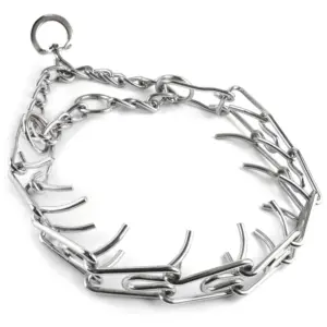 coleira de metal ajustável para cães