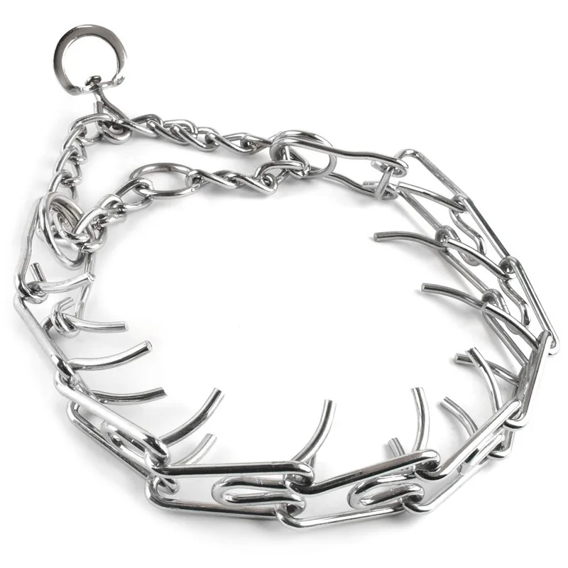 coleira de metal ajustável para cães
