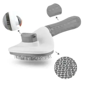 escova autolimpante para cães e gatos