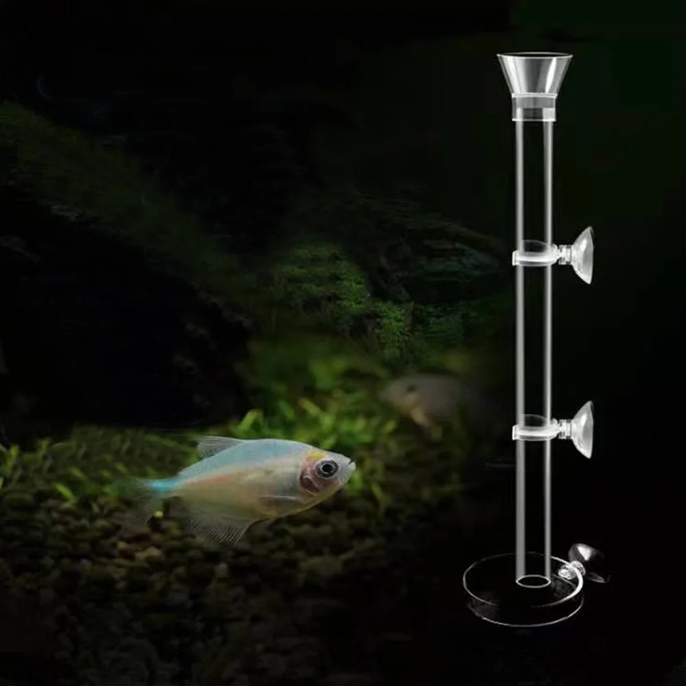 Alimentador para Aquário de Acrílico Transparente com Ganchos e Escova - Imagem 4