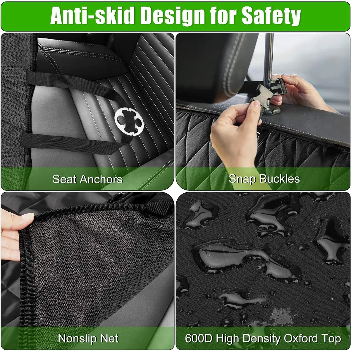 Capa de Assento para Cães à Prova D'Água para Viagem de Carro - Image 3