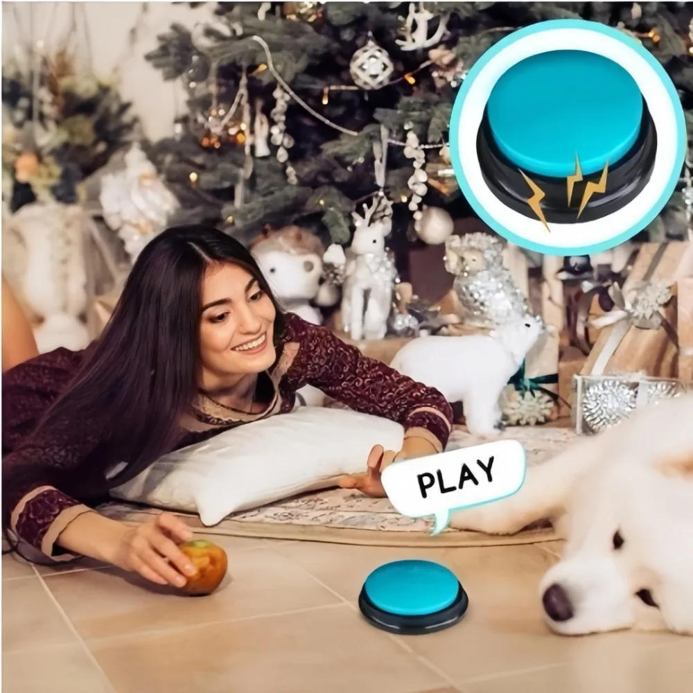 Botão Gravável para Cães com Gravação de Voz de 30s para Treinamento - Imagem 2