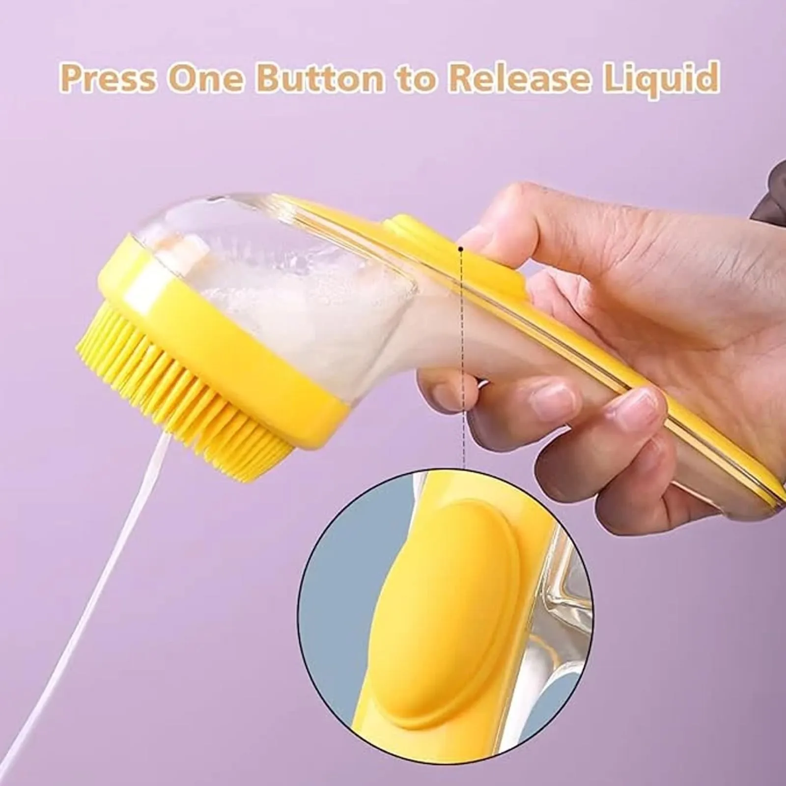 Escova de Banho para Cães e Gatos com Dispenser de Shampoo - Imagem 4
