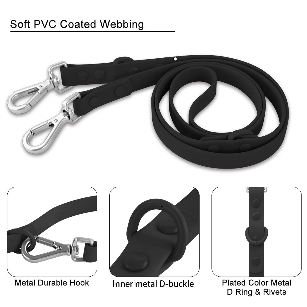 Conjunto Coleira e Peitoral para Cães de PVC Ajustável - Imagem 5