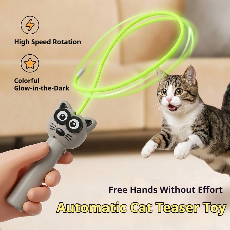 Brinquedo Elétrico para Gatos com Corda de 3m e Recarregável USB - Image 2