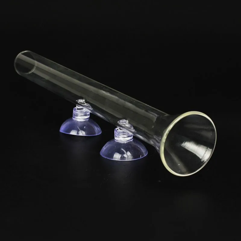 Tubo Alimentador de Vidro para Aquário Transparente com Ventosa - Imagem 2