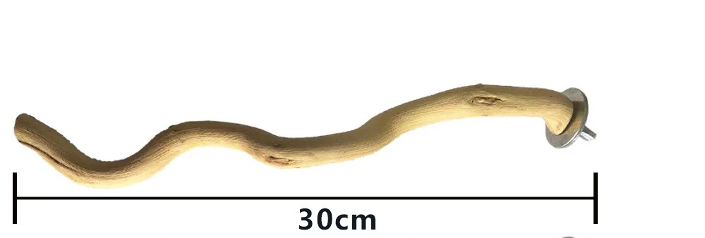 Poleiro Natural para Pássaros e Papagaios com Garfo para Fixar - Imagem 5