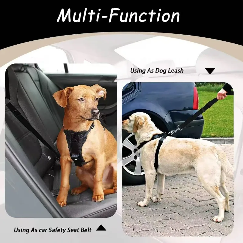 Cinto de Segurança para Cães de Nylon Ajustável para Carro - Imagem 4