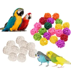 bolas de rattan para pássaros