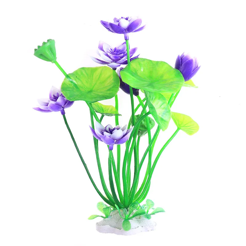 Planta de Lótus Artificial para Aquário 21 cm para Decoração - Imagem 6