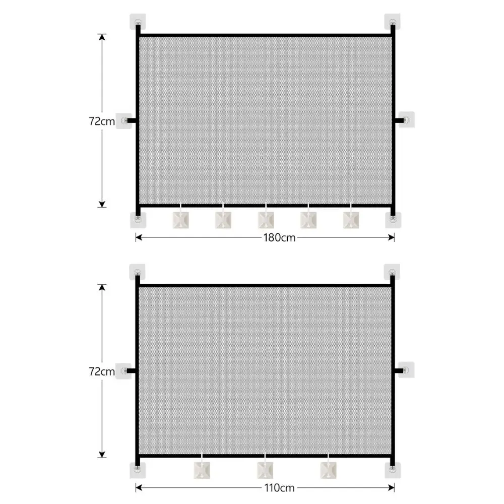 Portão de Segurança para Pets Retrátil de Malha Dobrável 110x72 cm - Imagem 6