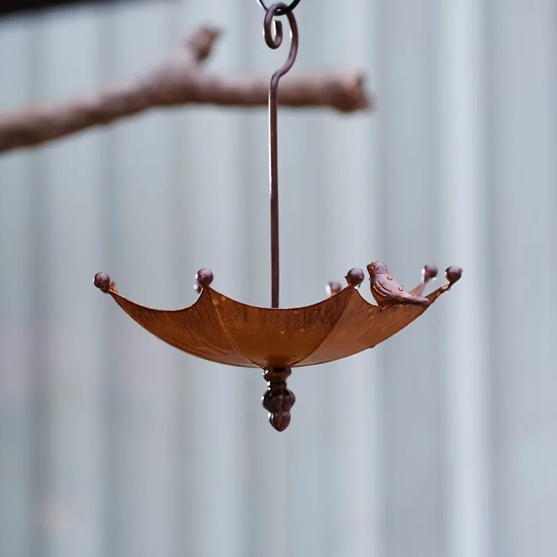 Alimentador de Pássaros Pendurado em Forma de Guarda-Chuva para Jardim - Imagem 5