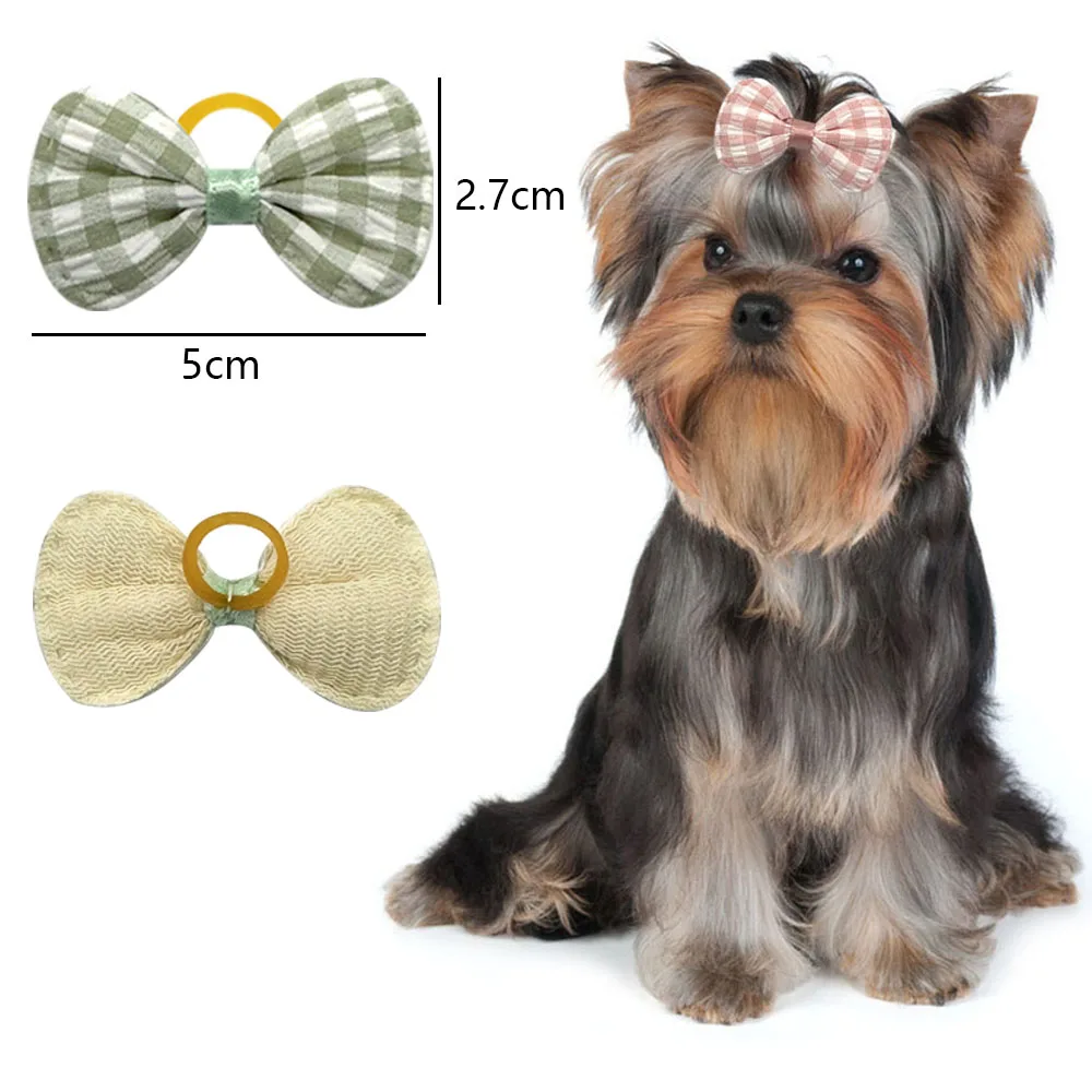 Laços de Cabelo para Cães de Estimação Pequenos com Elástico - Imagem 4
