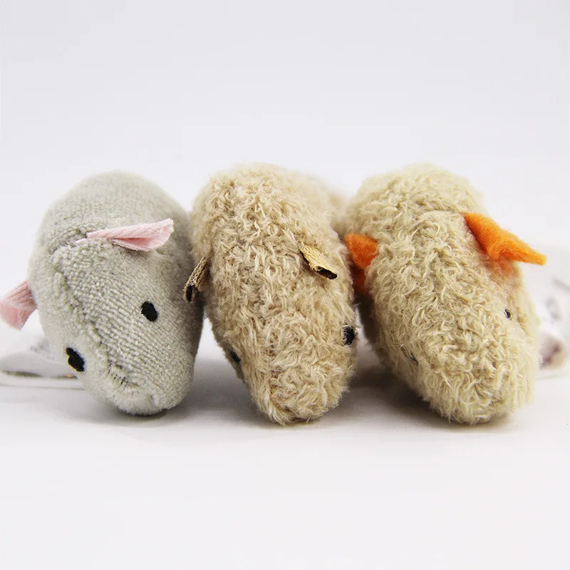 Brinquedo de Pelúcia para Gato Kit 3 Ratos com 10,5 cm - Imagem 2