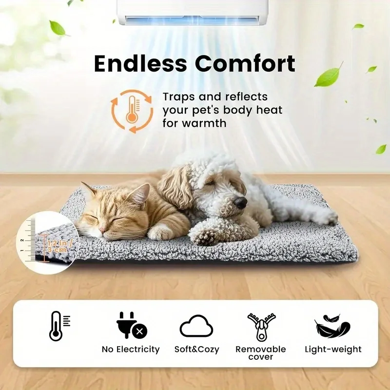 Colchão Térmico para Cães e Gatos com Aquecimento de Inverno - Imagem 4