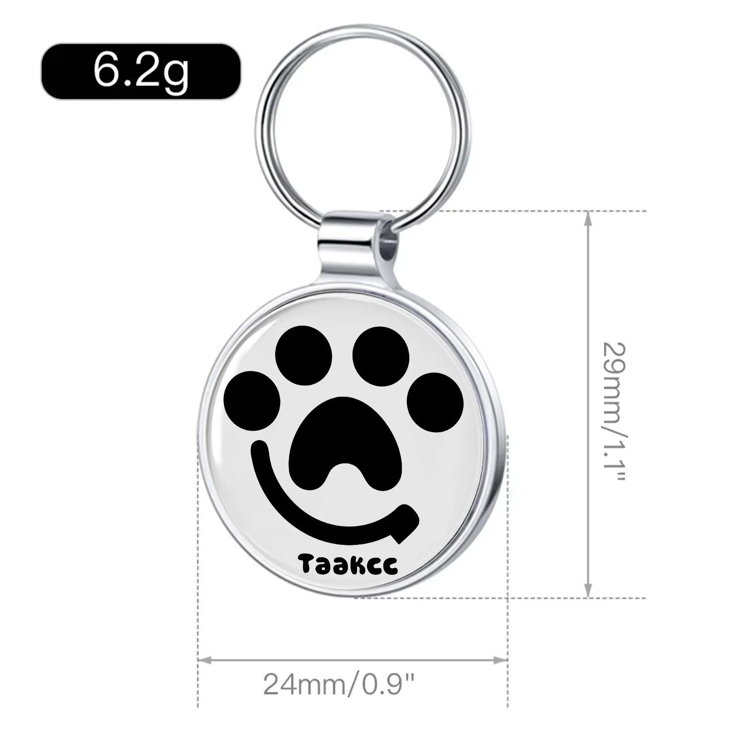 Etiqueta QR ID para Cães e Gatos de Metal com Alertas por E-mail - Imagem 6