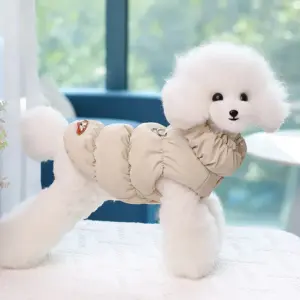 casaco acolchoado para cães inverno