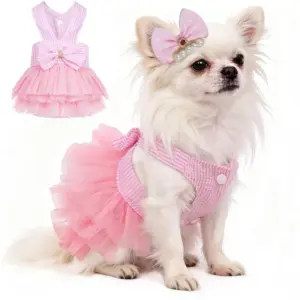 vestido de princesa para cães e gatos