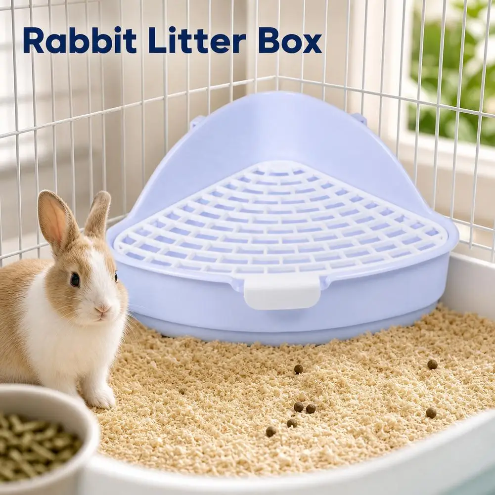 Bandeja Sanitária Triangular para Coelhos com Fixação na Gaiola - Image 3