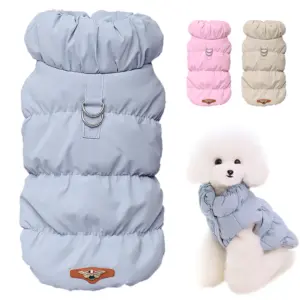 casaco acolchoado para cães pequenos inverno