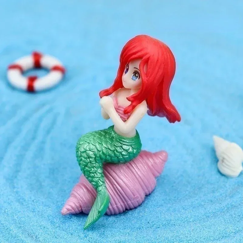 Decoração de Aquário Sereia Colorida PVC que Afunda na Água - Imagem 4