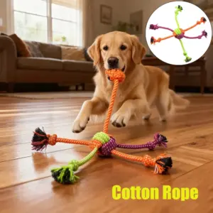 brinquedo de corda para cães com nó de osso